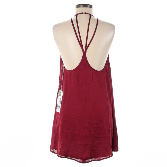 Show Me Your Mumu Burgundy Halter Dress - Picture 2 of 7